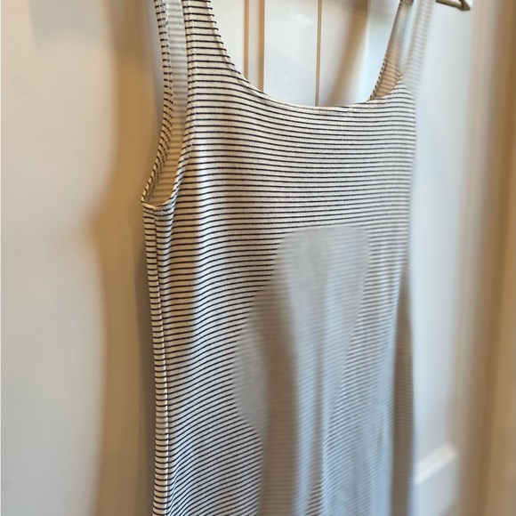 Zara light grey and white stripe bodycon tank dress - Picture 4 of 11